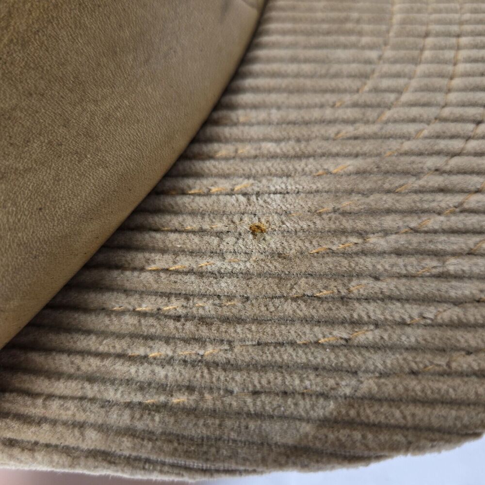 Vintage Olympia Beer Corduroy With Leather Trucker Hat Rare 80s - Picture 5 of 7